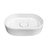 Cuba de louça para banheiro oval modelo tampa oculta 45cmx30cm - Branco