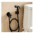 Ducha higiencia para banheiro c61 com registro em ABS preto - comprar online