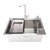 Cuba para Cozinha 60cm Escovado + Torneira Mono 11 Escovado - comprar online