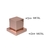 Acabamento para registro modelo quadrado em metal 1/2 ou 3/4 - Rose gold - loja online