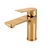 Torneira monocomando para banheiro chata baixa - Dourado brilhante - comprar online