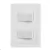 2 Interruptor linha Ekron branco