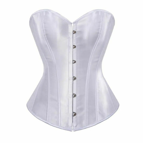 Corset Overbust liso Blanco