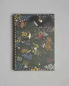 Cuaderno A4. Tapa dura. Rayado. Flora y fauna. - comprar online
