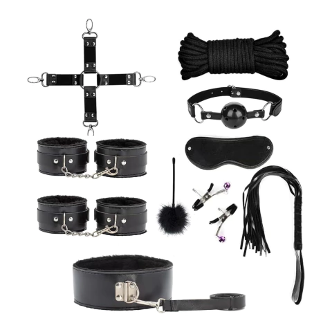 Kit Sado 3 Colores Combo Completo Dominación Fetiche Bdsm en internet