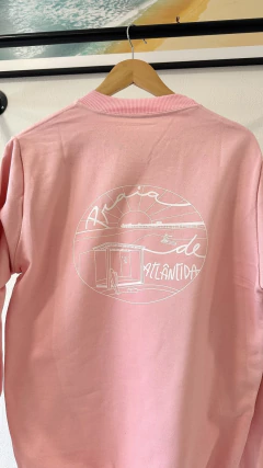 Moletom Praia de Atlântida Rosa Bebê - Mabay