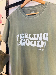 Camiseta verde feeling goog - loja online