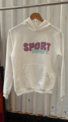 Moletom off white sport comfy canguru na internet