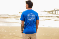 Camiseta azul Praia de Atlântida - loja online