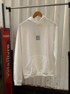 MOLETOM CANGURU OFF WHITE COLORS na internet