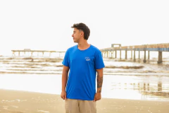 Imagem do Camiseta azul Praia de Atlântida