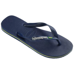 Chinelo Havaianas Logo Azul Marinho - comprar online