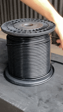 Rollo cable forrado x100 metros espesor 5mm Profesional - comprar online