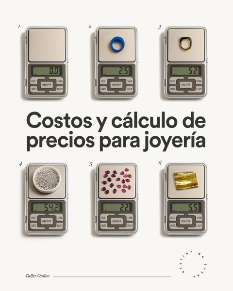Costos y cálculo de precios para joyería - ONLINE - comprar online
