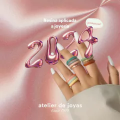 Resina aplicada a joyería, accesorios y pequeños objetos - Presencial OCTUBRE 2024
