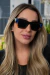 Óculos de Sol LGE984 armação preta com detalhes colorido / designer italiano - lentes polarizadas / unissex na internet