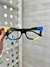 Armação LGE468 Preto, Azul e amarelo - LGEÓCULOS