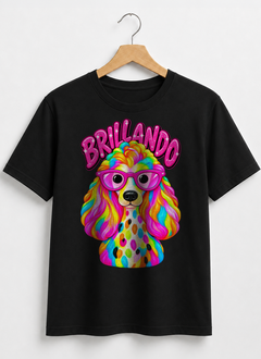 Remera Perrito brillando - comprar online