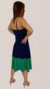 Vestido Feminino Bicolor Crepe - loja online