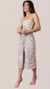 Conjunto Feminino Floral Branco