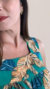 Vestido Longo Estampa Folhagem - LE PORTER