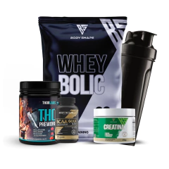 Kit Whey Bolic 1Kg + Bcaa + Pré Treino + Creatina 150g + Coqueteleira