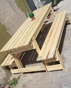 juego de mesa quincho 2 mts sin pintar