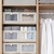 Caja plegable tipo lino natural con visor en internet