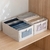 Caja plegable tipo lino natural con visor