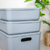 Caja minimal con tapa gris