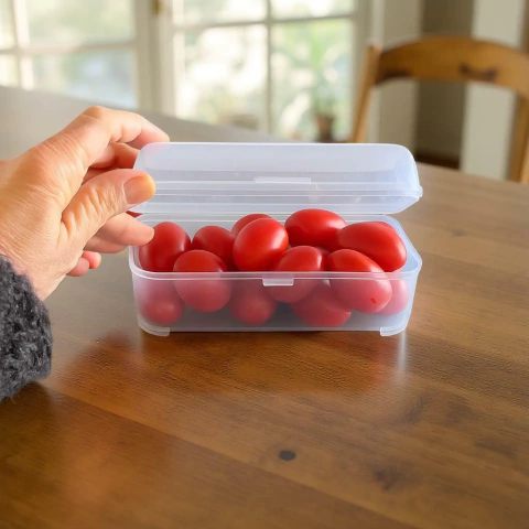 Caja mini apilable con traba - comprar online