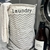 Canasto redondo de tela LAUNDRY - comprar online