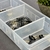 Organizador con divisiones moviles translucido - comprar online
