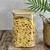 Frasco rectangular de Vidrio con tapa de bamboo - Kontainer Shop
