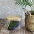 Frasco rectangular de Vidrio con tapa de bamboo