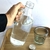 Botella de Vidrio Cuadrada con tapa de acero inoxidable en internet