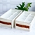 Caja plegable tipo lino natural con divisiones y manija de cuero - Kontainer Shop