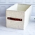 Imagen de Caja plegable tipo lino natural con manija de eco cuero
