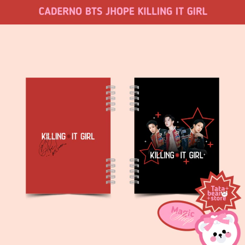 Caderno - BTS J-Hope Killin'it girl - comprar online