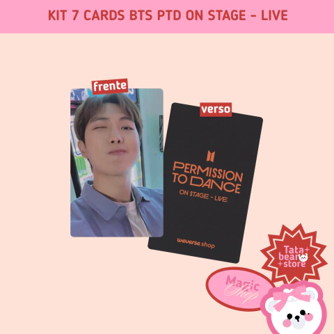 KIT 7 Cards BTS Album PTD ON STAGE - LIVE POB WV - comprar online