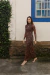 Vestido Leonor Marrom - comprar online