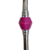 Bomba de Chimarrão com Pedra Acrílica Pink - Aço Inox - 21cm - comprar online