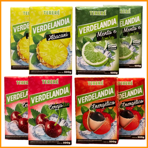 Erva Mate Terere Verdelândia Mate Gelado 500g (Escolha o Sabor)