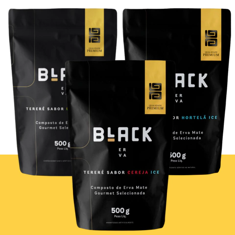 Erva Mate Para Tereré Premium Black Erva 500g (Escolha o Sabor)