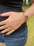 Bracelete em Aço Inoxidável Liso Gold Abaulado - As Rochas Joias