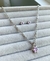 Conjunto Infantil Colar e Brincos em Aço Inoxidável Estrela Brilhosa Rosa - comprar online