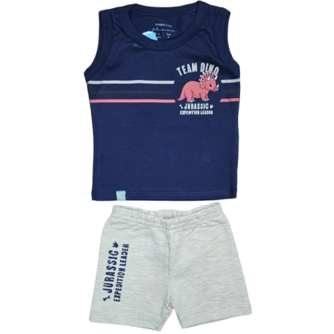 Kit com 3 Conjuntos Menino Verão Multimarca do tamanho P ao 3