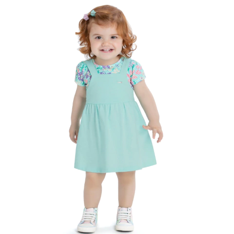 KIT com 9 Vestidos Verão Menina da Marca Elian na grade do P ao G