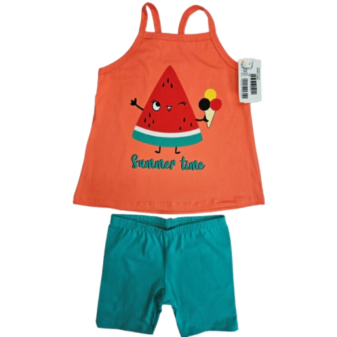 KIT com 9 Conjuntos Verão Menina da Marca Pipa na grade do 4 ao 8