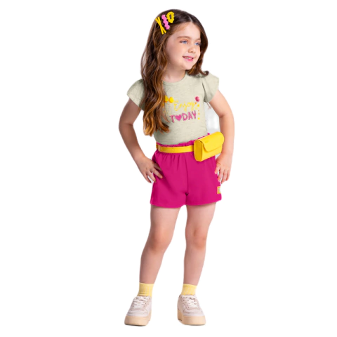 KIT com 9 Conjuntos Verão Menina da Marca Boca Grande na grade do 1 ao 3